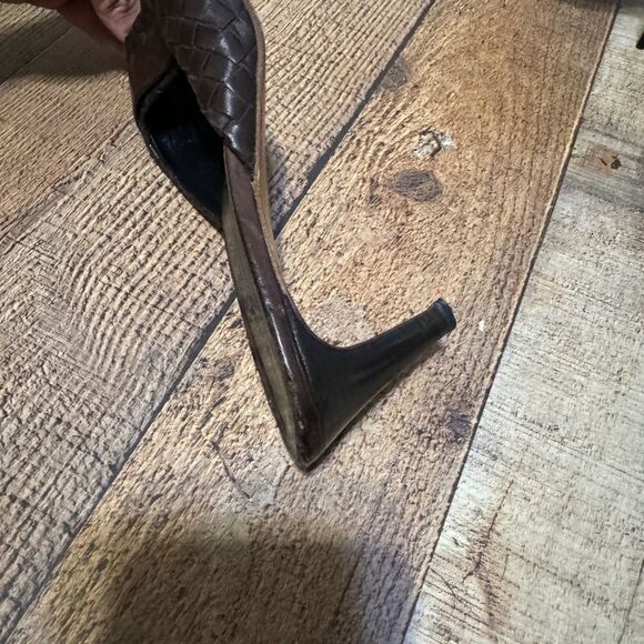 Bottega Veneta Woven Sandals Intrecciato Damier Leather Check Sz 38 US 8 COA - Picture 6 of 16